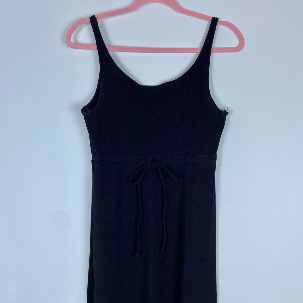 Vintage 90s Slinky Black Maxi Dress - Picture 8 of 8